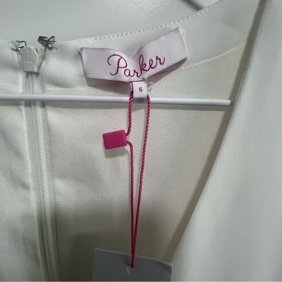 Parker Catherine Flutter Sleeve Women's Romper, New with Tags, Small, MSRP $298 - Picture 5 of 5